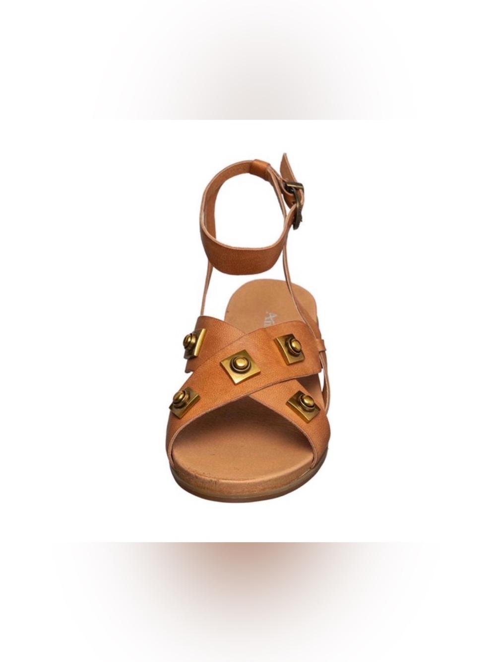 Antelope Reza Brown Studded Leather Sandals, Size 38 EU, 7.5-8 US, NWOB - Picture 3 of 12